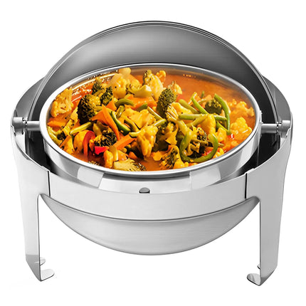 GGM Gastro Chafing Dish - Round - with Roll Top Lid