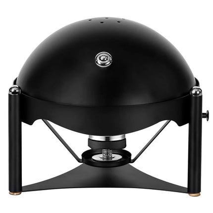 GGM Gastro Chafing Dish - Round - with Roll Top Lid - Black