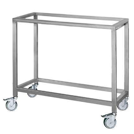 GGM Gastro Chân Đứng Hở Di Động EHKM & GHKM - 1190x480x883mm - Thép Không Gỉ - Có Bánh Xe - Cho Lò Quay Gà
