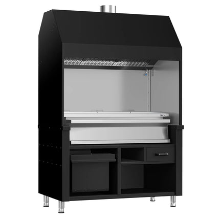 GGM Gastro Charcoal Grill - 1360mm - 3 grill grates - Black
