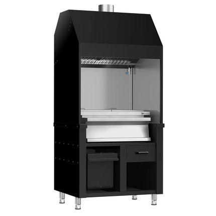 GGM Gastro Charcoal Grill - 960mm - 2 grill grates - Black