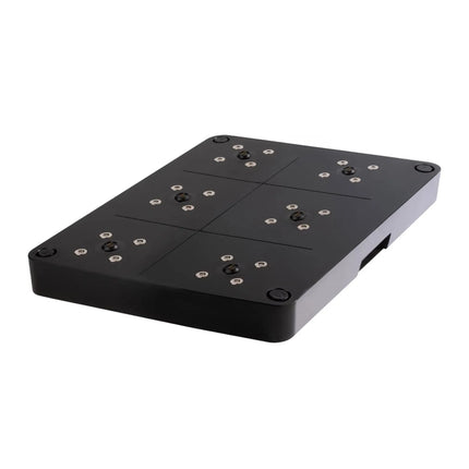 GGM Gastro Charging Station (6-way) - Stackable - ABS Plastic - 430x315x50mm - Black - incl. mains plug; 2 remote controls with batteries