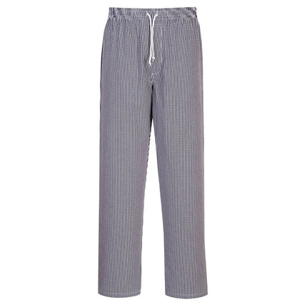 GGM Gastro Chef Trousers Bromley - Black and White Check - Size: M
