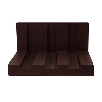 GGM Gastro Chopping Board Rack for 40mm Boards - 3 Slots - Polyethylene - Brown