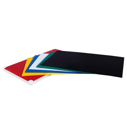 GGM Gastro Chopping Board Set - 500x300mm - Thickness: 35mm - HACCP-Compliant - HDPE - Multicolour