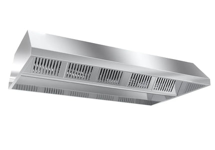 GGM Gastro Chụp Hút Mùi Gắn Trần - 3400mm - Kèm Bộ Lọc Vách Ngăn & Đèn LED - Sâu 1300mm