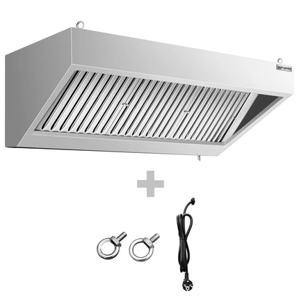 GGM Gastro Chụp Hút Mùi Gắn Tường - 1400mm - Kèm Bộ Lọc Vách Ngăn & Đèn LED