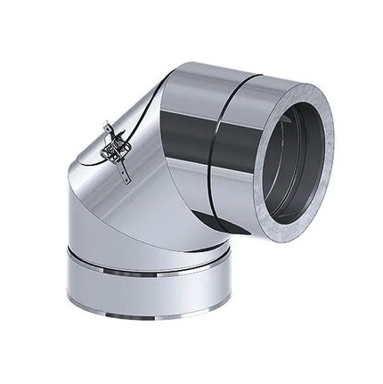 GGM Gastro Co Nối Có Cửa Vệ Sinh - 90° Cố Định - Thép Không Gỉ - Ø450mm