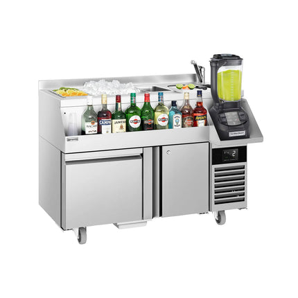 GGM Gastro Cocktail Station / Commercial Back Bar Counter - 1200mm - 150L - 1 Door, 1 Drawer - 13A Plug