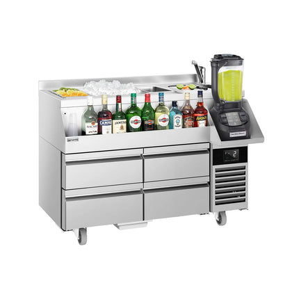 GGM Gastro Cocktail Station / Commercial Back Bar Counter - 1200mm - 150L - 4 Drawers - 13A Plug