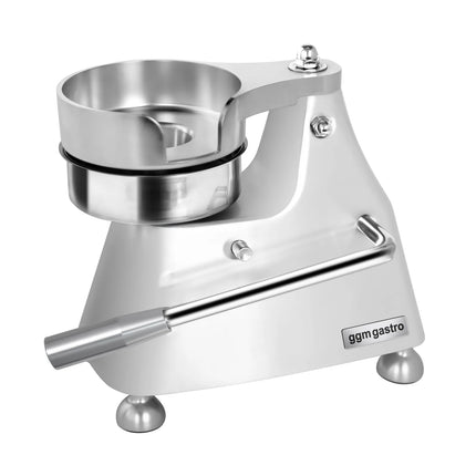 GGM Gastro Commercial Burger Press - Manual - Adjustable - 3-Size - Smooth - Ø100/130/150mm - WITHOUT Patty mould