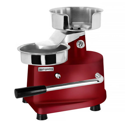 GGM Gastro Commercial Burger Press - Manual - Adjustable - Smooth - Red - Ø150mm - WITHOUT Patty mould