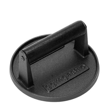 GGM Gastro Commercial Burger Press - Manual - Smooth - Cast Iron - Ø150mm - WITHOUT Patty mould