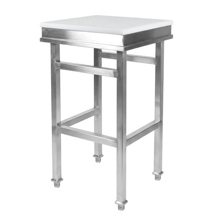 GGM Gastro Commercial Butcher Block - Stainless Steel | Polyethylene (HDPE) - 500x500mm