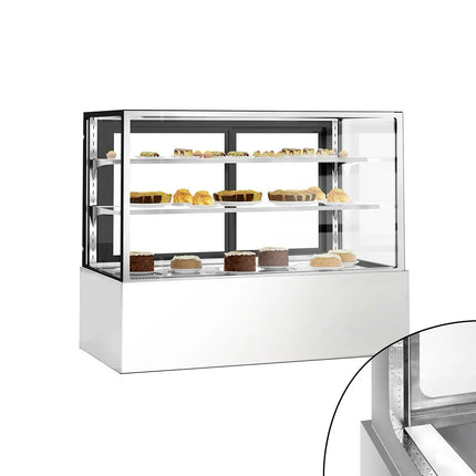 GGM Gastro Commercial cake display fridge - 598L - 1500mm - Double glazing - with 2 adjustable shelves - rear sliding doors