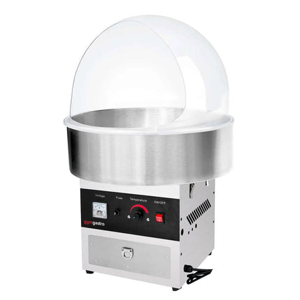 GGM Gastro Commercial Candy Floss Machine - Ø520mm - 950W - Stainless Steel - with Sneeze Guard