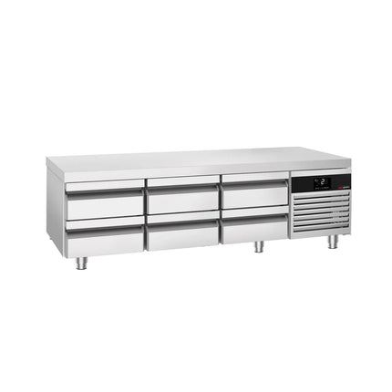 GGM Gastro Commercial Chef Base PREMIUM - -2 to +8°C - 2000mm - 6 Drawer - 6x GN 1/1