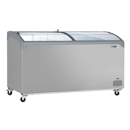 GGM Gastro Commercial Chest Freezer - 1570x650mm - 352 L - With 2 Sliding Glass Lids - For UK