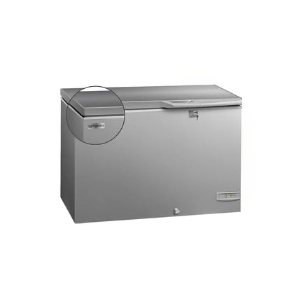 GGM Gastro Commercial Chest Freezer - 984x700mm - 236 L - Stainless Steel Lid - incl. separating grid - For UK