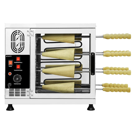 GGM Gastro Commercial Chimney Cake Oven - 3.5 kW - incl. 16 pointed baking rolls