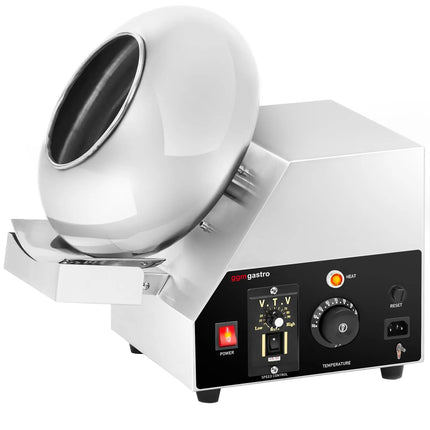 GGM Gastro Commercial Chocolate Panning & Coating Machine – 3 L - Ø300 mm Drum - 30–110°C - 600 W