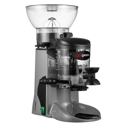 GGM Gastro Commercial Coffee Grinder - 1kg - with Dispenser (Doser) - Grey