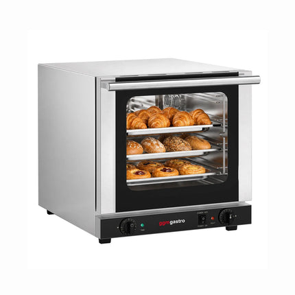 GGM Gastro Commercial Convection Oven – Manual Controls – for 4 × GN 2/3 – with Timer – incl. 3 Baking Trays