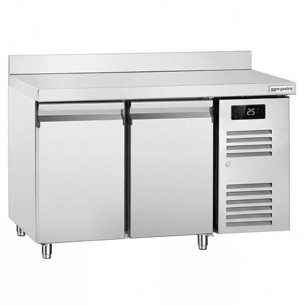 GGM Gastro Commercial Counter Fridge ECO - 1360x700mm - with 2 doors - with upstand