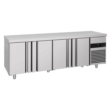 GGM Gastro Commercial Counter Fridge PREMIUM - 2330x700mm - with 4 doors - capacity 632 litres