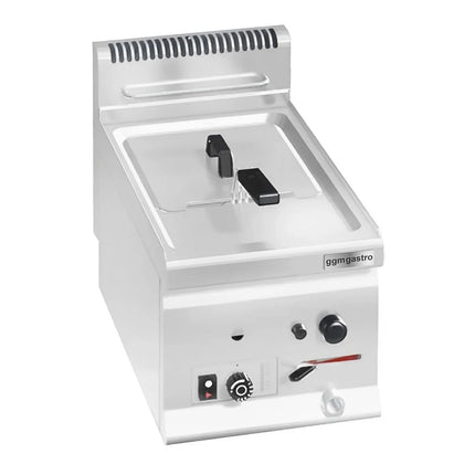 GGM Gastro Commercial Countertop Gas Fryer - 8 litres - 6.6kW - with drain tap