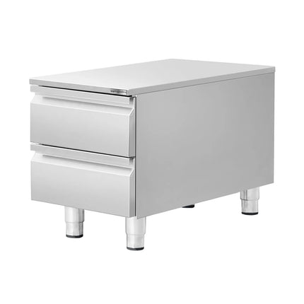 GGM Gastro Commercial Drawer Cabinet - Stainless Steel - with 2 Drawers - 400x620mm