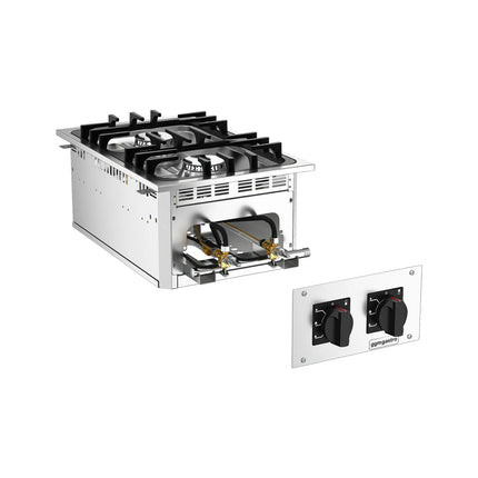 GGM Gastro Commercial Drop-in Gas Hob – 15 kW – 2 Burners