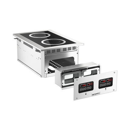 GGM Gastro Commercial Drop-in Induction Hob – 6 kW – 2 Cooking Zones