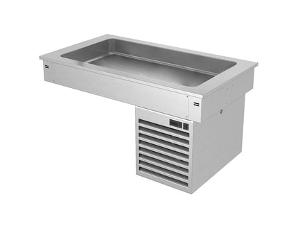 GGM Gastro Commercial Drop-in Refrigerated Well - 1000mm - +2 to +8°C - 3x GN 1/1 - 190W