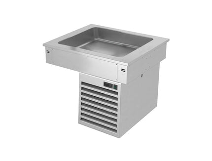 GGM Gastro Commercial Drop-in Refrigerated Well - 800mm - +2 to +8°C - 2x GN 1/1 - 190W