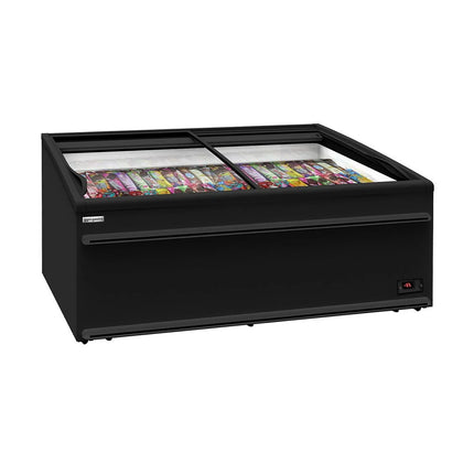 GGM Gastro Commercial Dual-Temperature Island Chiller/Freezer - 2106x858mm - 483 Litres - Black