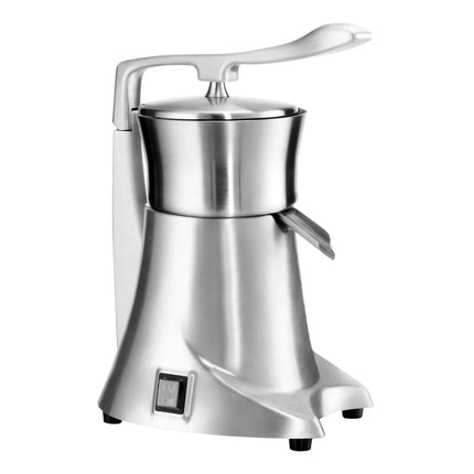 GGM Gastro Commercial Electric Citrus Juicer - 230W - 9.5kg - with 980rpm, quiet operation, removable funnel, dishwasher-safe parts - Aluminium & Stainless Steel
