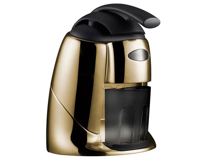 GGM Gastro Commercial Electric Citrus Juicer - 570W - 14.5kg - with press arm, interchangeable cones, dishwasher-safe parts - Gold (Double)