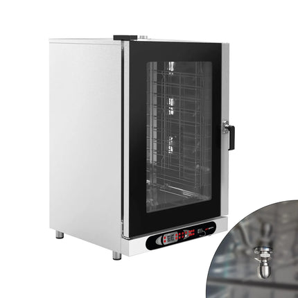 GGM Gastro Commercial Electric Combi Oven - Digital Controls - 10x GN 1/1 or 10x EN 600x400 - incl. Automatic washing system, Wi‑Fi & USB, Humidity control