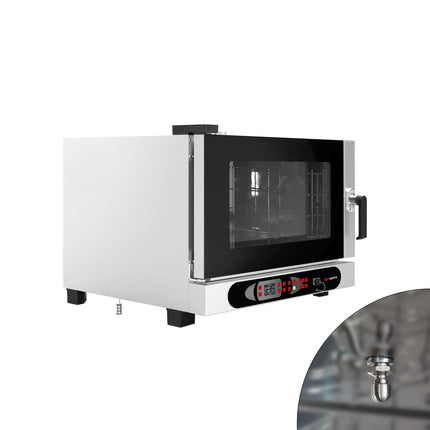 GGM Gastro Commercial Electric Combi Oven- Digital Controls - 4x GN 1/1 or 4x EN 600x400 - incl. Automatic washing system, Wi‑Fi & USB