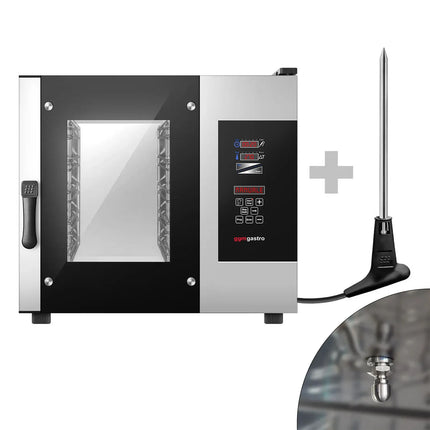 GGM Gastro Commercial Electric Combi Oven- Digital Controls - 5x GN 1/1 - incl. Automatic washing system, Core temperature probe, HACCP monitoring, USB