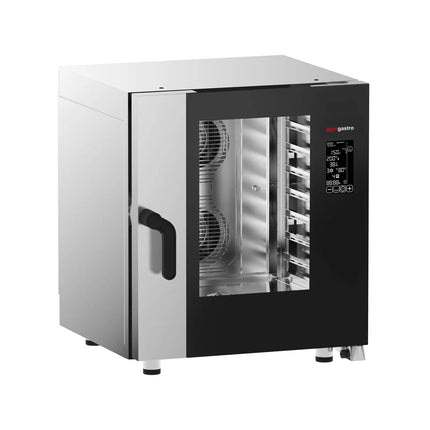 GGM Gastro Commercial Electric Combi Oven - Digital Controls - 7x GN 1/1 - incl. Automatic washing system, Core temperature probe, Direct steam injection