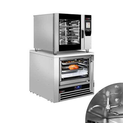 GGM Gastro Commercial Electric Combi Oven- Touchscreen Controls - 5x GN 1/1 - incl. Core temperature probe & Washing system