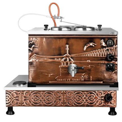 GGM Gastro Commercial Electric Copper Tea Urn - 770mm - 22 Litres - Istanbul Design