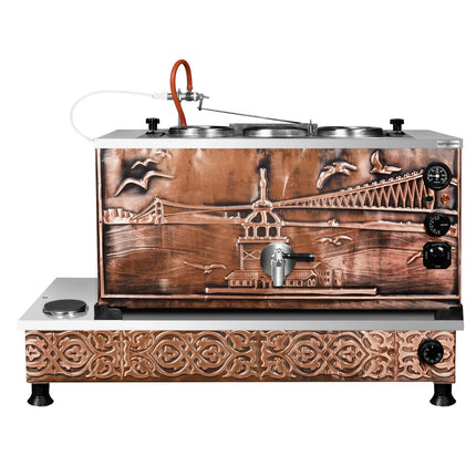 GGM Gastro Commercial Electric Copper Tea Urn - 870mm - 33 Litres - Istanbul Design