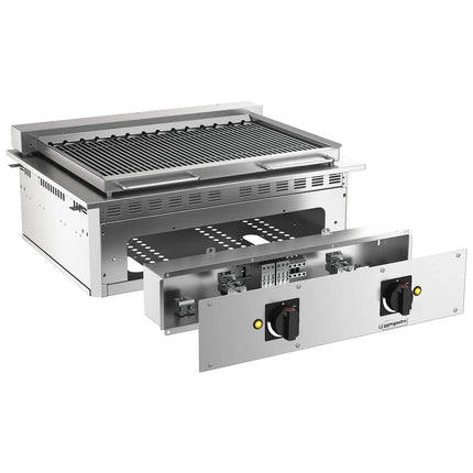 GGM Gastro Commercial Electric Drop-in Water Grill – 800x765x420mm - 8.75 kW