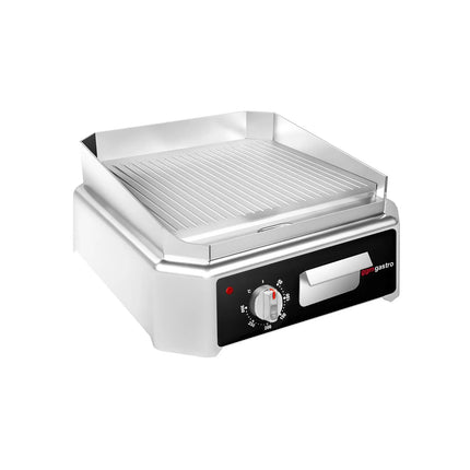 GGM Gastro Commercial Electric Griddle - 2.5kW - Ribbed Plate - Cooking area: 405x445mm