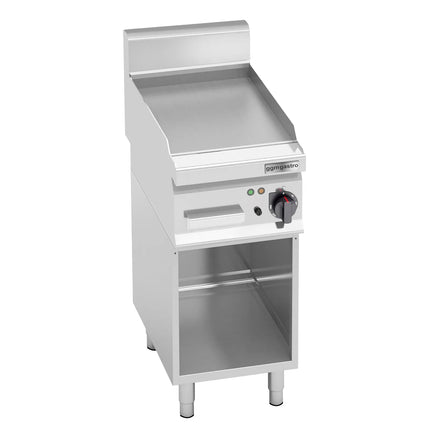 GGM Gastro Commercial Electric Griddle - 4.0kW - Smooth Plate - Cooking area: 296x430mm - on Stand