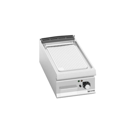 GGM Gastro Commercial Electric Griddle - 6.6kW - Ribbed Plate