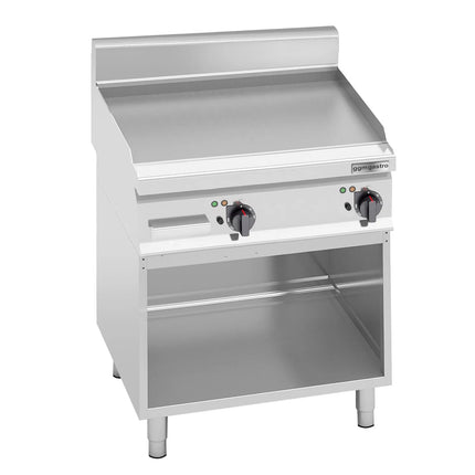 GGM Gastro Commercial Electric Griddle - 8.0kW - Smooth Plate - Cooking area: 596x430mm - on Stand